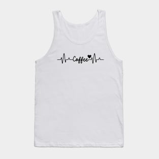 Coffee Heartbeat Tank Top